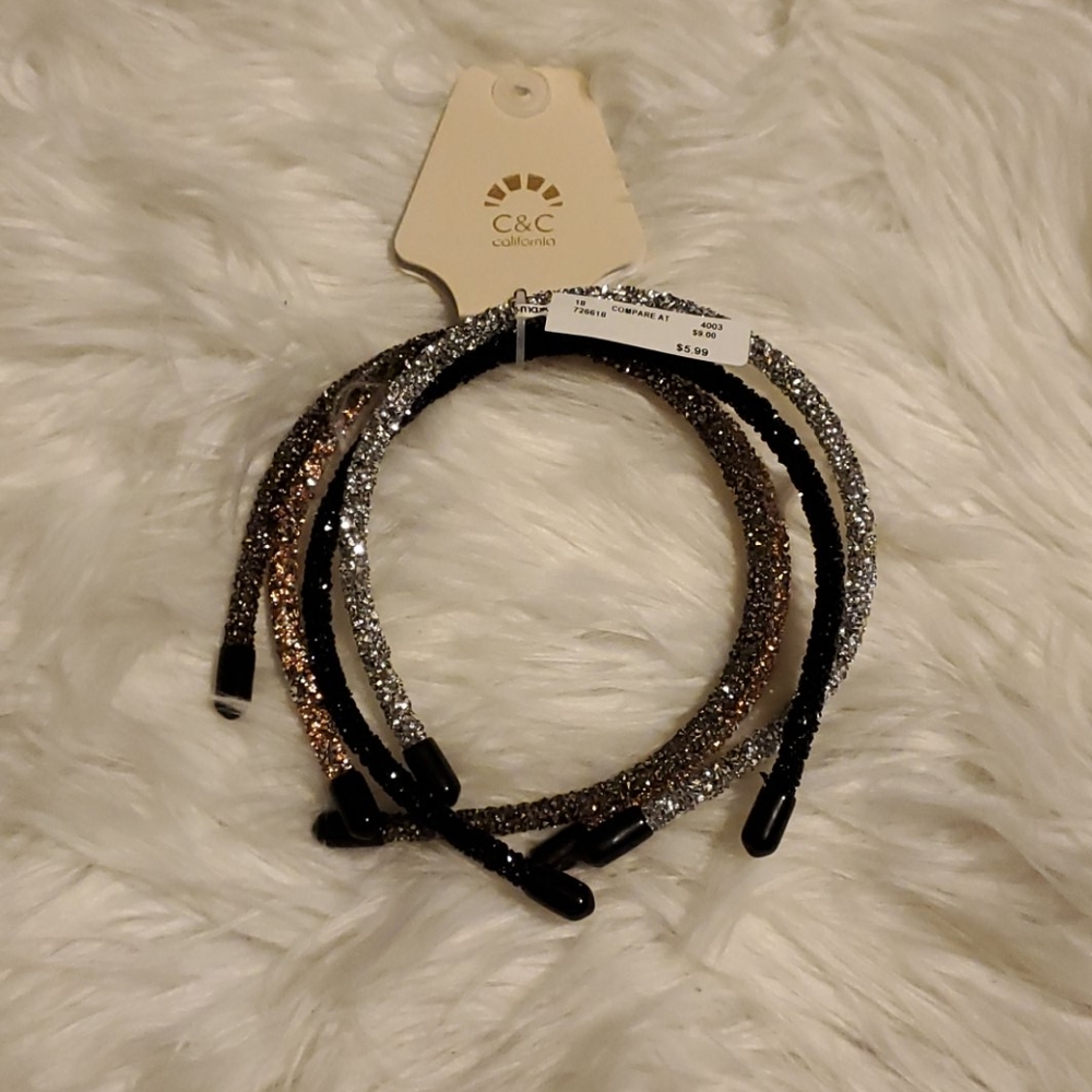 Glitter headbands 4 pack